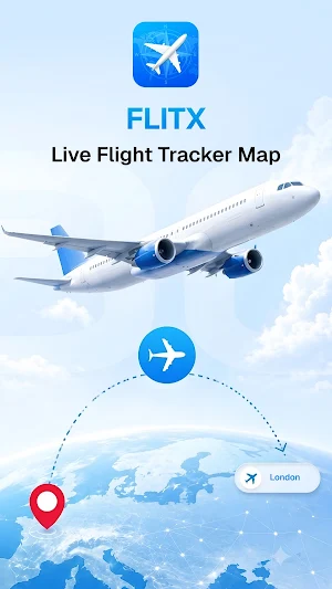 FLITx・Live Flight Tracker Map Screenshot 0