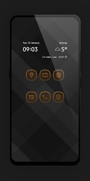 Matte Glass Brown Icon Pack Screenshot 0