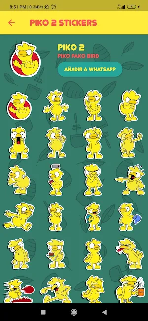 Piko Pako Bird Stickers Screenshot 2