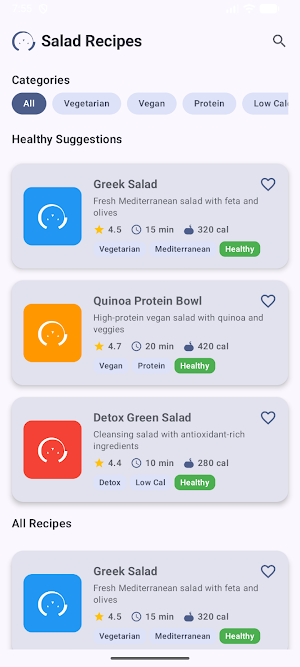 Salad Recipes Screenshot 0