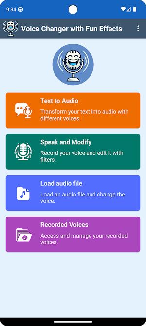 Voice Changer with Fun Effects Screenshot 1