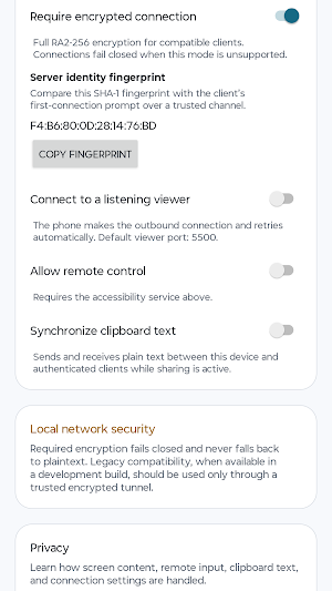 Remote Host for VNC Screenshot 2