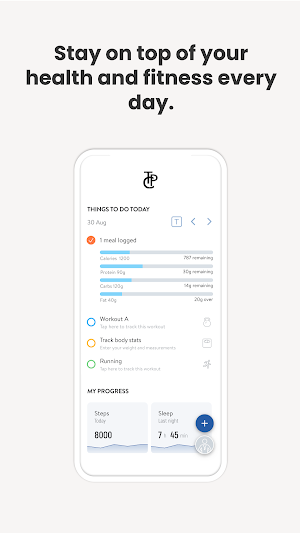 TPC Fitness App Screenshot 1