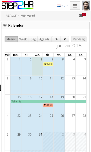 Verlofapp - Verlofregistratie Screenshot 0