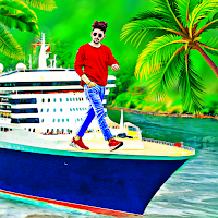 Ship photo editor beach frames
