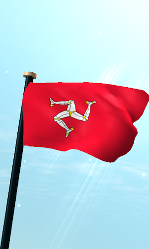 Isle of Man Flag 3D Wallpaper Screenshot 0