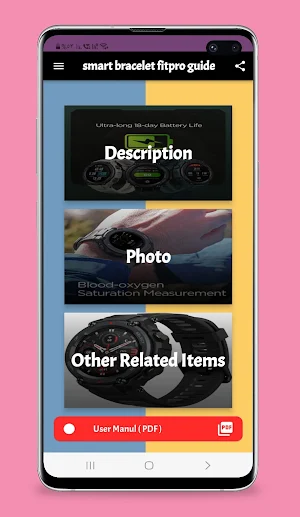 smart bracelet fitpro guide Screenshot 1