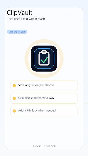 ClipVault: Clipboard Notes Screenshot 0