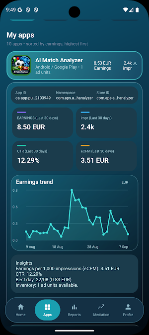 MyAdMob Screenshot 1