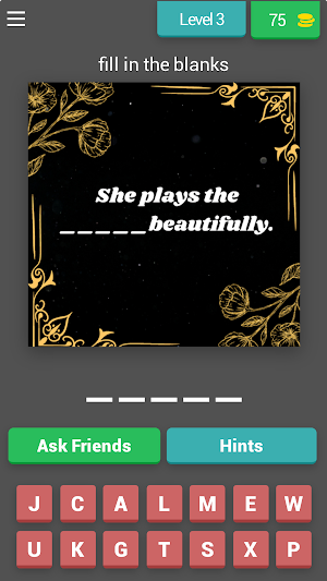 Fill In The Blank Word Game Screenshot 3