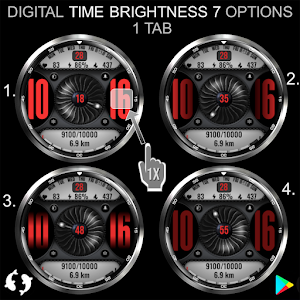 Aviator Digital Watch Face I27 Screenshot 1