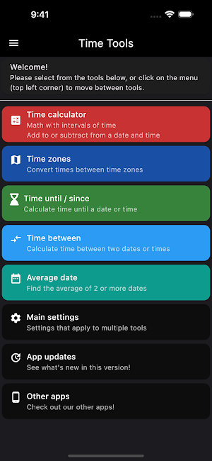 Time Calculator Tools Screenshot 0