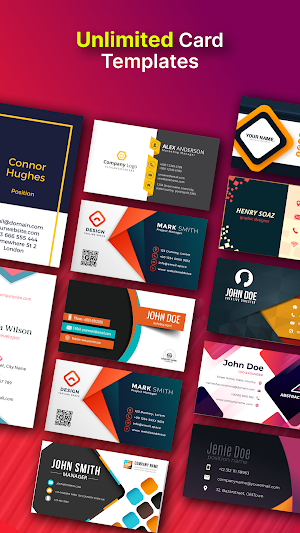 Business Card Maker & Scanner Screenshot 1