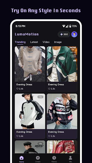 Luma Motion: AI Outfit Studio Screenshot 0