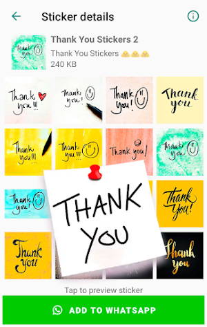 Thank You Stickers for WhatsApp WAStickerApps Screenshot 3