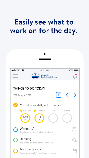 Franklin Health and Fitness Screenshot 1
