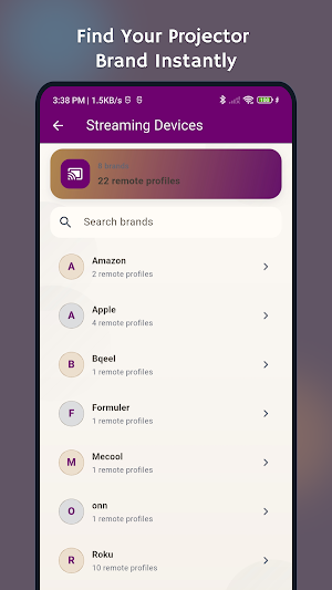 Streaming Device Remote Screenshot 1
