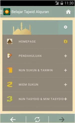 Belajar Tajwid Al-Qur'an Screenshot 1
