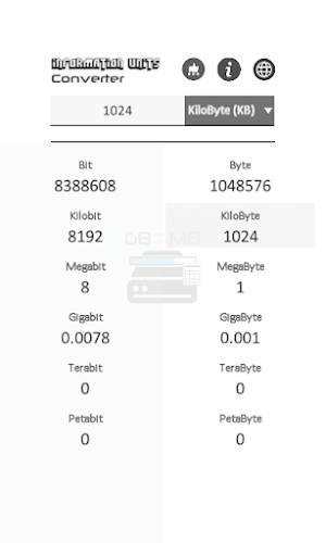 Information Units Converter Screenshot 0
