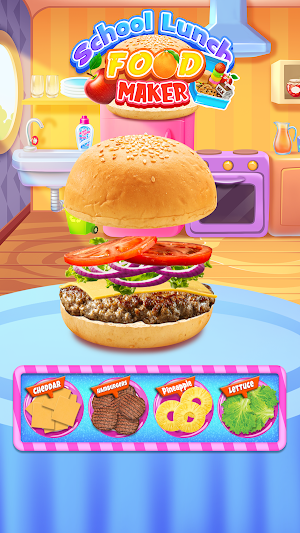 School Lunch Food Maker Kids Screenshot 2