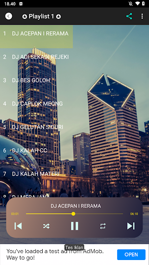 DJ Bali Remix Santai Full Bass Screenshot 1