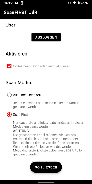 CdR ScanFIRST Screenshot 1