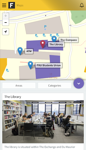 Falmouth University App Screenshot 2