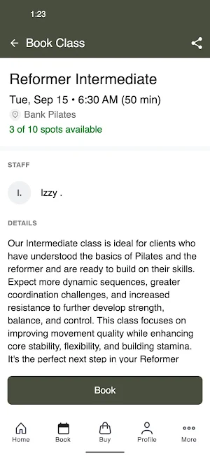 Bank Pilates Screenshot 2