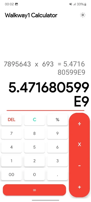 Walkway1 Calculator Screenshot 2