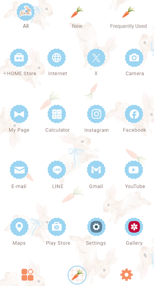 Rabbit Race Theme +HOME Screenshot 2