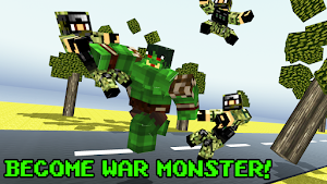 War Monster Titan: Blocky City Screenshot 0