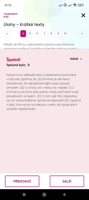 Přijímačky VŠ: OSP, ZSV, TSP Screenshot 3
