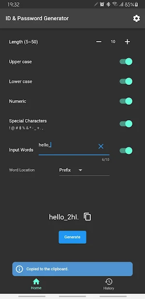 ID & Password Generator Screenshot 3