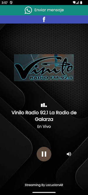 Vinilo Radio 92.1 Screenshot 0