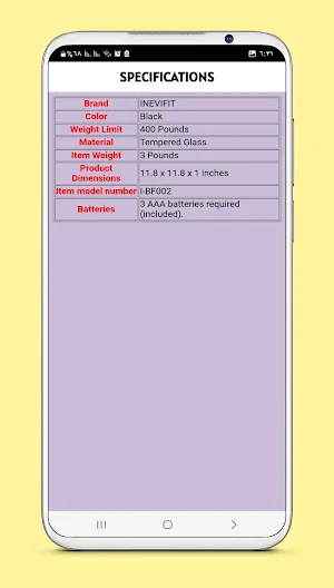 digital weight scale guide Screenshot 3