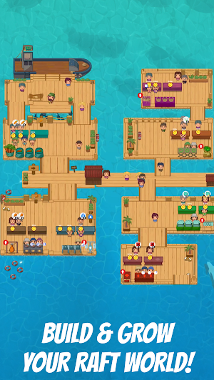 Idle Rafters: Ocean Tycoon Screenshot 1