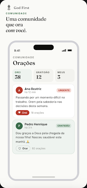 God First: Devocional e Oração Screenshot 2