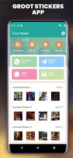 Groot Stickers For WA Screenshot 1