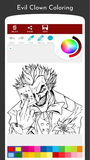 Bad Clown Coloring Book Screenshot 0