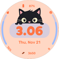 EXD116: Playful Kitty Cat Face