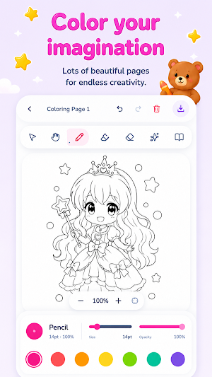 Coloring Book: Paint & Draw Screenshot 0