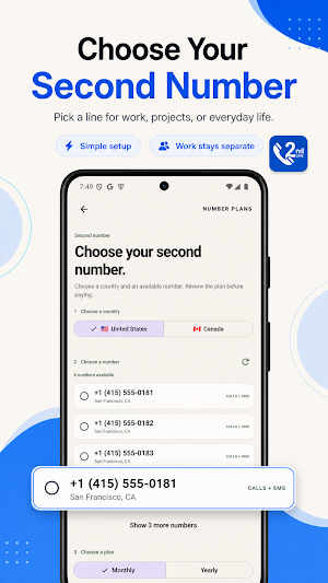 2nd Line: Phone Number & OTP Screenshot 1
