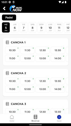 PADEL NOW CR Screenshot 3
