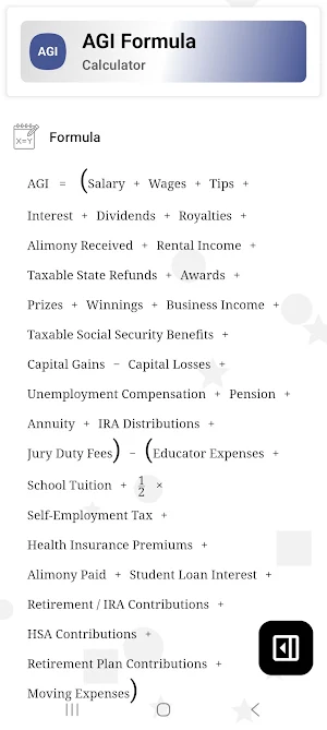 AGI Calculator Screenshot 2