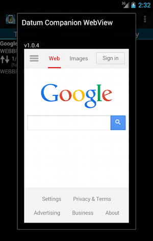 Datum Mobile Companion WebView Screenshot 0