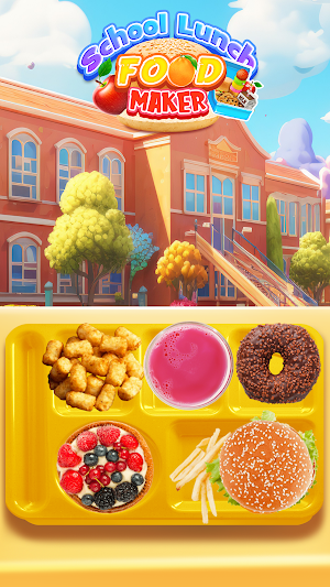 School Lunch Food Maker Kids Screenshot 3