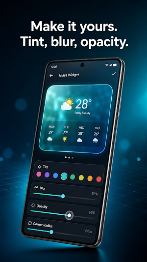 Crystal Glass Widgets Pro Screenshot 2