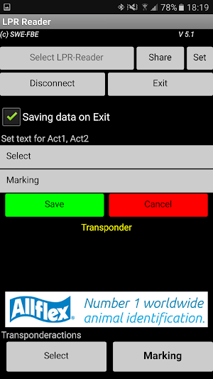 Allflex LPR Reader Screenshot 1