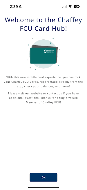 Chaffey Card Hub Screenshot 1