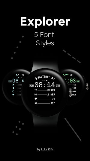 Explorer - Digital Watch Face Screenshot 2